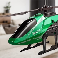 VATOS RC vrtulník Dálkově ovládaný vrtulník Výškové hobby letadlo s bateriemi Gyro & LED světlo 3,5 kanálů Micro Mini Military S