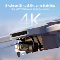 Potensic ATOM 4K GPS Drone, 3-osý gimbal, 6KM přenos 249g, 32 minut letu, vizuální sledování, QuickShots, 5. stupeň odolnosti pr