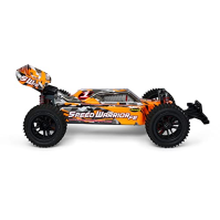 Carson 500404237 - 1:10 FE Speed Warrior 2.4G 100%RTR oranžová - dálkově ovládané auto, RC buggy, včetně baterií a dálkového ovl