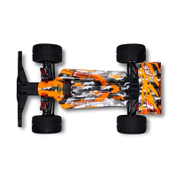 Carson 500404237 - 1:10 FE Speed Warrior 2.4G 100%RTR oranžová - dálkově ovládané auto, RC buggy, včetně baterií a dálkového ovl