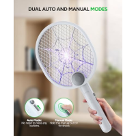 Buzbug Electric Fly Swatter, skládací Fly Killer Electric Mosquito Swatter USB-C Rechargeable Bug Zapper Racket for Home Indoor 