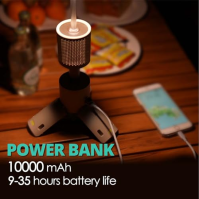 Viozon Outdoor Camping Lantern Light, dobíjecí s 10000mAh Power Bank, výška, nastavitelný jas, 450LM, IPX5 vodotěsný, 3 světelné