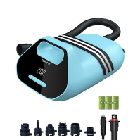 TOPUMP 7800mAh dobíjecí SUP pumpa TPS300, 20 PSI elektrická pumpa na paddleboard s AC/DC baterií, dvoustupňové automatické vypín