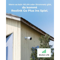 Reolink 4G Camera Go Plus, 3G/4G LTE bezpečnostní kamera 2K s detekcí osob/vozidel, bezpečnostní kamera bez WiFi, 2cestný zvuk, 