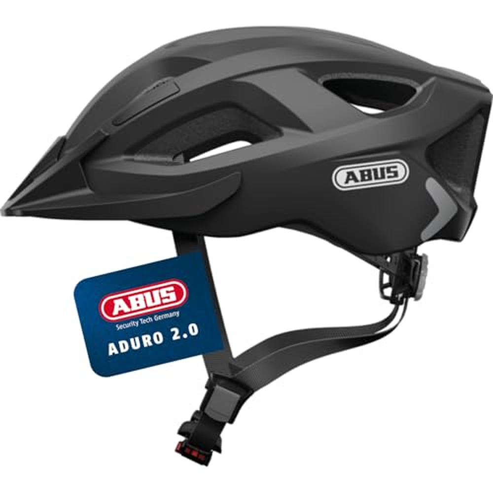 ABUS Aduro 2.0 City Helmet - univerzální cyklistická přilba ve sportovním designu pro městský provoz - pro ženy a muže - černá, 