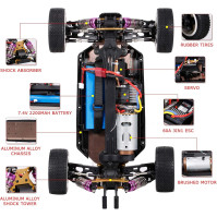 GoolRC WLtoys 124019 RC auto, auto na dálkové ovládání v měřítku 1/12, 2,4GHz, 4WD, 60 km/h, závodní auto, terénní buggy driftov