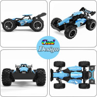 SZJJX RC auto na dálkové ovládání Hračky pro děti Slitinová auta 2WD 2,4 GHz Truck 15+KM/H Vysokorychlostní závodní auto Buggy s