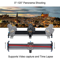 GVM Camera Slider Motorized, 80 cm Photography Video Slider se 120° panoramatickým záznamem, Follow Focus a Time Lapse Photograp