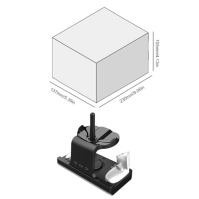 OKESYO 2024 New Upgrade Charging Station for Oculus/Meta Quest 3, příslušenství pro Meta Quest 3 Nabíjecí stanice s LED světlem,