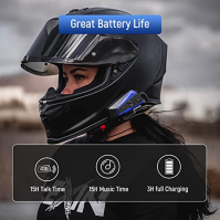 LEXIN 2ks B4FM Motorbike Intercom s FM rádiem, přilba Bluetooth Headset komunikace s potlačením hluku až pro 4 jezdce, univerzál