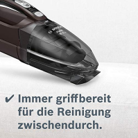 Ruční vysavač Bosch Move Lithium 16V max BHN16L, akumulátorový vysavač, ideální pro čalounění a automobily, bezsáčkový, akumulát