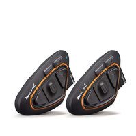 Midland BTX1 PRO Dual Bluetooth Motorcycle Intercom Pair, sluchátka na přilbu s potlačením hluku, komunikace mezi řidičem a spol