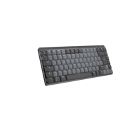 Logitech MX Mechanical Mini Wireless Illuminated Keyboard, hmatové tiché spínače, německé rozložení QWERTZ - šedá