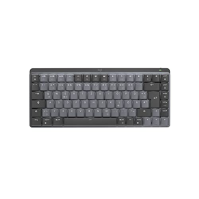 Logitech MX Mechanical Mini Wireless Illuminated Keyboard, hmatové tiché spínače, německé rozložení QWERTZ - šedá