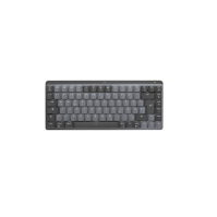 Logitech MX Mechanical Mini Wireless Illuminated Keyboard, hmatové tiché spínače, německé rozložení QWERTZ - šedá