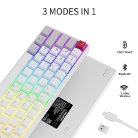 NEWMEN GM610 60% mechanická herní klávesnice s možností výměny za tepla, podsvícení RGB, plně programovatelné klávesy pro Window