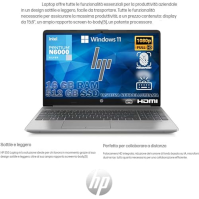 HP Notebook 250 G9 2024 Ultra Silent, 16 GB RAM, 512 GB SSD, 15,6" FullHD displej, Intel N6000 4 Core 3,3 GHz, podsvícená kláves