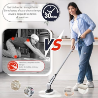 Čistící kartáč, [IPX8 Waterproof Upgrade] 14 IN 1 Homtronics Rotary Scrubber, [20KG Twist] Akumulátorový čistící kartáč pro koup