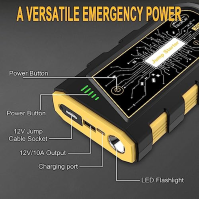 Y29Plus Auto Jump Starter Power Bank 12V 23800mAh Startér autobaterie do 8.0L benzínových a 6.5L naftových motorů, USB připojení