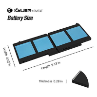 K KYUER 62WH 6MT4T Laptop Akku für Dell Latitude E5470 E5570 E5270 Precision 15 3510 Mobile Workstation WYJC2 VMKXM 7V69Y TXF9M 