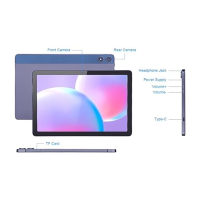 C idea Tablet 10,1", Android 12 FHD Tablet PC s 1920 * 1200 IPS obrazovkou, 128GB ROM (TF 1TB) 8GB RAM, 2.4G/5G WiFi|8MP+13MP Ca