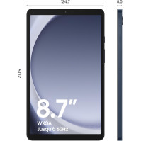 Samsung Galaxy Tab A9 Tablet s Androidem, 64 GB úložiště, 8,7" širokoúhlý displej, WiFi, bohatý zvuk, námořnická modrá, včetně 2