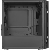 SilverStone Technology FARA H1M, Černý, ocelový panel, stylová a odlišná Micro-ATX herní skříň, SST-FAH1MB