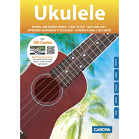 Cascha Sopránové ukulele Set Děti Dospělí I Ukulele Starter Kit 3 trsátka Taška Německý návod Ladička I Sopránové ukulele Mahago