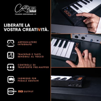 Carry-on FC-49 Skládací USB Midi/Midi přes Bluetooth kontrolér Keyboard Vestavěný arpeggiator, X/Y Pad, včetně Cubase LE OEM a C