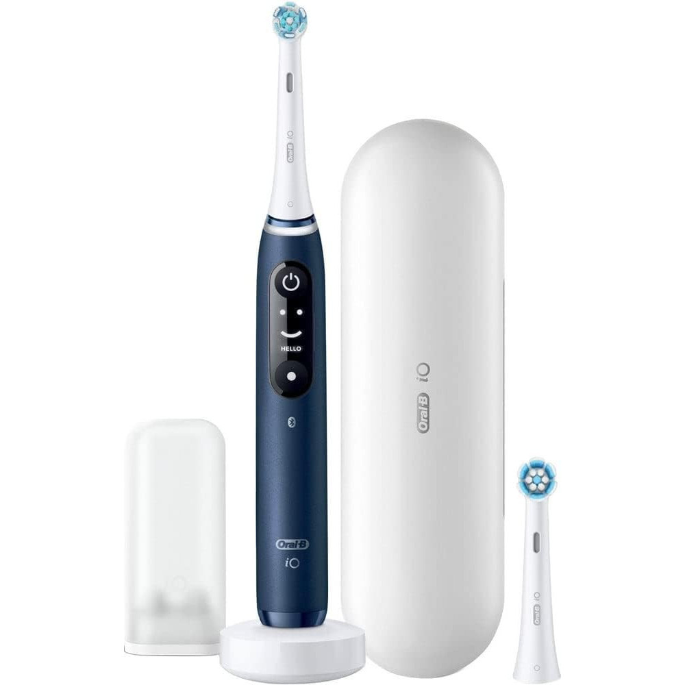 Oral-B iO Series 7 Elektrický zubní kartáček s 2 kartáčky, 5 režimy čištění pro dentální péči, magnetická technologie