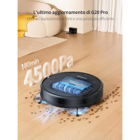 Robotický vysavač HONITURE G20 Pro s mopem, 4500 Pa Ultra-Slim Mute, robotický vysavač 3 v 1, WiFi/APP/Alex/dálkové ovládání, pr