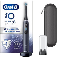 Oral-B iO Series 8 Elektrický zubní kartáček, 6 režimů čištění zubů, magnetická technologie, barevný displej & cestovní