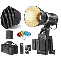 Godox ML60Bi ML60 BI Bi-Color 60W Power in Your Hands LED Video Light, se softboxem AD-S60S + baterie 2xNP970