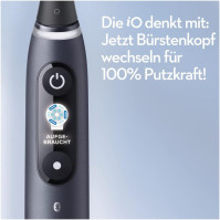 Oral-B iO Series 8 Elektrický zubní kartáček, 6 režimů čištění zubů, magnetická technologie, barevný displej & cestovní