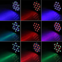 ZonQoonz dobíjecí LED světlo s vodotěsnou taškou, 4PCS RGB 36 LED reflektorů dobíjecí DMX jevištní světlo reflektor s dálkovým o