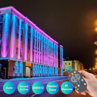 2ks 14 * 6W RGBW LED Par can Stage Lights, 84W DMX 4 v 1 Light Disco Lights for Birthday Party 4/8 Channel dj Light with 7 Modes