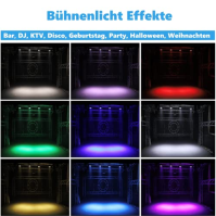 HOLDLAMP 14x6 RGBW LED Par Light, 84W Par Spotlight se zvukovou aktivací, DMX 4/8CH Stage Light Spotlight pro DJ Bar KTV Disco B