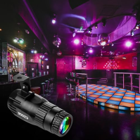 Balení 3 LED světel Pinspot, Czgor Disco Ball Spotlight 15W RGBW 4 v 1 Mirror Ball Spotlight s dálkovým ovládáním. Super jasný L