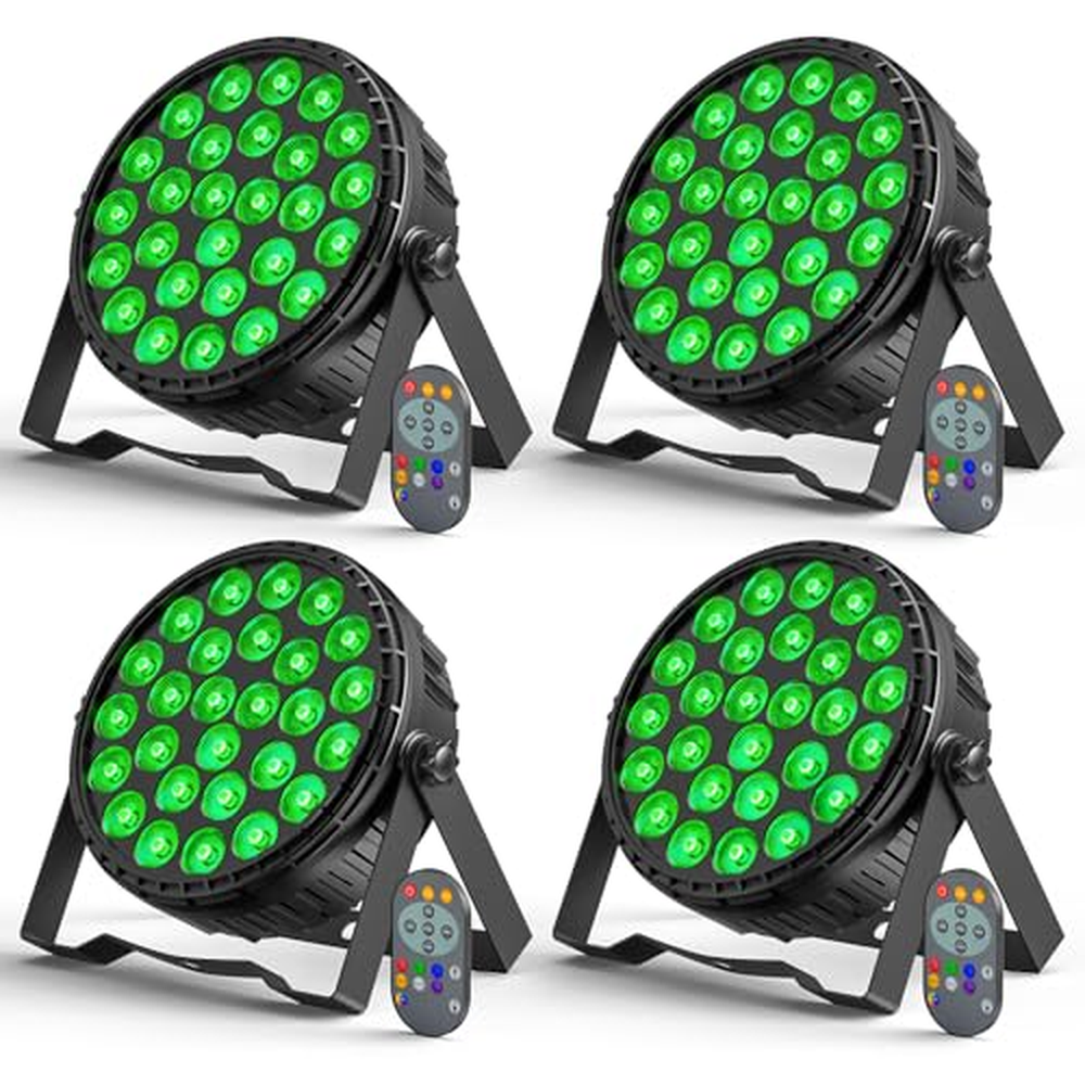 4ks 216W LED par reflektor reflektor 27x8W LED pódiové světlo party světlo RGBW DMX512 s dálkovým ovládáním, disko světlo osvětl