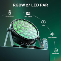 4ks 216W LED par reflektor reflektor 27x8W LED pódiové světlo party světlo RGBW DMX512 s dálkovým ovládáním, disko světlo osvětl