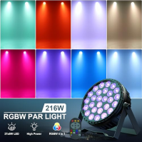 4ks 216W LED par reflektor reflektor 27x8W LED pódiové světlo party světlo RGBW DMX512 s dálkovým ovládáním, disko světlo osvětl