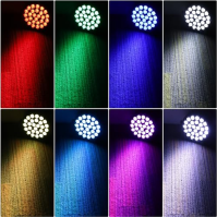 4ks 216W LED par reflektor reflektor 27x8W LED pódiové světlo party světlo RGBW DMX512 s dálkovým ovládáním, disko světlo osvětl