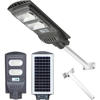 Wstan 200w Solar Street Light Led Outdoor se solárním panelem, solární pouliční osvětlení 6500k Cool White se senzorem pohybu pr