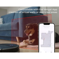 Venga! Robotický vysavač, čistič podlah, laserová navigace, s aplikací, černý, VG RVC 3002 BK