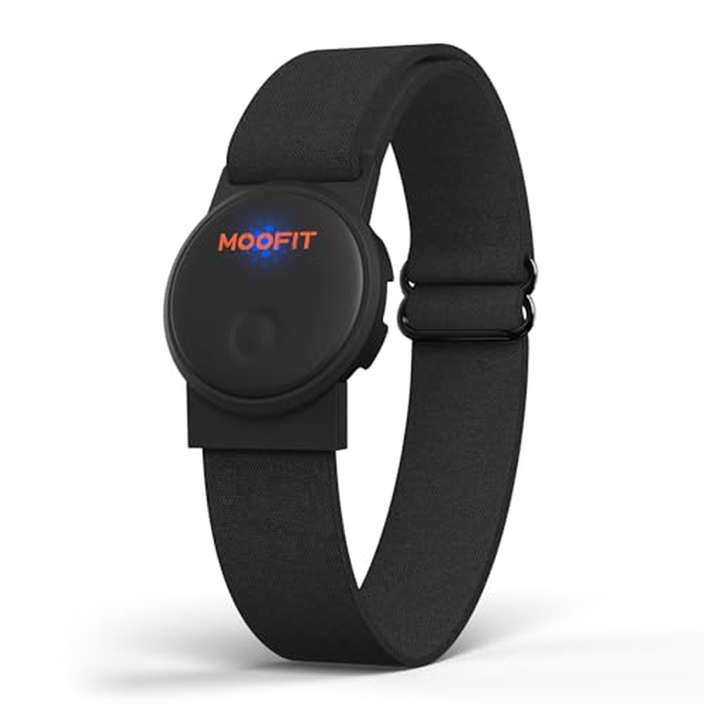 moofit HW401 Monitor srdečního tepu, vodotěsný IP67, podpora Bluetooth/ANT+, dobíjecí optický náramek se snímačem srdečního tepu