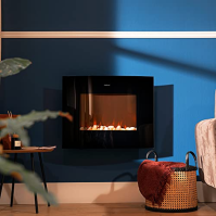 Cecotec Ready Warm 2650 Curved Flames Connected Electric Fireplace. 2000 W, velikost 26", WiFi, 2 úrovně výkonu, dálkové ovládán