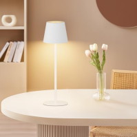 Coinmit 2 kusy LED stmívatelná bezdrátová stolní lampa, 5000mAh stolní lampa s dobíjecími bateriemi, 4400K, IP54, kovová stolní 