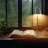 K-Bright LED stmívatelná dobíjecí stolní lampa bez kabelu, dobíjecí stolní lampa 3000K/4000K/6000K se třemi barevnými teplotami,