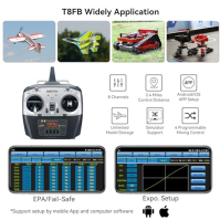 Radiolink SU27 RC stíhací letoun RTF, střídavý, 3 letové režimy, letový regulátor Byme-DB pro stabilní let, napěťová telemetrie,