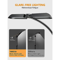 Vekkia Music Stand Light clip on, USB dobíjecí klavírní světlo, 42 LED Super Bright, 5 jasů × 3 barevné teploty, ideální pro kla